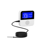 Sensore di temperatura e umidità WiFi Tuya con display LCD, monitor remoto Smart Life, termometro e igrometro per interni tramite Google Alexa