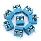 60pcs 2 Pin Plug-In Screw Terminal Block Connector 5.08mm Pitch