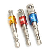 3pcs Hex Shank Socket Adapter Set 1/4 3/8 1/2 Inch Driver Extension Drill Bits Bar