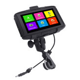 5Inch IPS Waterproof Motorcycle Car GPS Navigation Adjustable Touch Screen With bluetooth Function