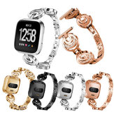 Cinturino di ricambio in metallo per braccialetto per donne KALOAD Metallo Smart Watch per Fittobit Versa Smart Watch