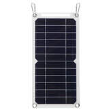 لوحة شمسية محمولة بقوة 6 وات و10 وات و13 وات مجموعتي شاحن USB مزدوج DC 5V وحدة تحكم طاقة شمسية
