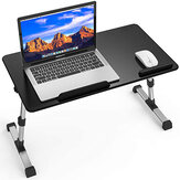 Folding Laptop Desk Height Adjustable Lifting Table Sofa Bed Serving Tray Portable Small Study Desk with Cooling Fan Home Office Dormitory Furniture