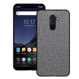 Bakeey Luxury Fabric PC Back + Soft TPU Bumper Protective Case for Xiaomi Pocophone F1