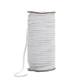 3мм 5мм 7мм Эластичная швейная лента белого и черного цвета на бобине, плоская шнурковая резинка, материал для рукоделия
