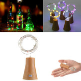 Napelemes, 10 LED-es selyemkábelű borosüveg tündérfény a Karácsonyi partikhoz.