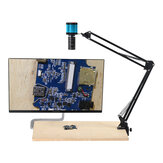 Câmera de microscópio de vídeo industrial HAYEAR 48MP 1080P 2K HDMI USB Grande campo visual Lente de zoom IRIS6-60mm manual para soldagem e reparo de PCB