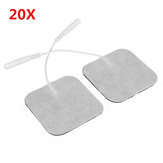 20Pcs Square Fabrics Electrode Pads Massagers Tens Cloth White 50x50mm
