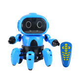 Robô RC MoFun-963 atualizado de 6 pernas com evasão de obstáculos por infravermelho, controle por gestos e programável com transmissor