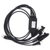 5 In1 FTDI Cable de programación USB sin controladores para la radio Motorola EX600 GP328PLUS EP450 2way