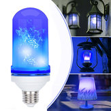 Lâmpada de LED azul de chama tremeluzente com efeito de fogo simulado, 4 modos E27, lâmpada de festival, para tensões de 85 a 265 V CA