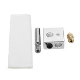 CTC MK8 0.4 mm Extruder mondstuk + PTFE Keel + Verwarmingsblok + Isolatietape Hotend Kit