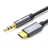 Biaze USB Typ C Przewód do podłączenia samochodowego AUX Audio do głośnika żeńskiego 3.5 mm Przewód do słuchawek For Huawei dla Samsunga
