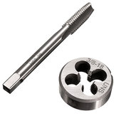 3/8-18 UNS HSS Thread Tap Hand Tap with round Die High Speed Steel Tapping Hand Tap
