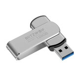 BlitzWolf® BW-UP1 USB 3.0 Flash Drive In lega di alluminio Pendrive 360 ° Copertura rotante Thumb Drive U Disk 16GB 32GB 64GB 128GB Portable Flash Drive