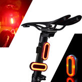 XANES STL03 100LM IPX8 Modo de Memória Luz Traseira da Bicicleta 6 Modos de Aviso LED Carregamento USB Luz de Bicicleta Rotação de 360°.