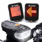 XANES 600LM Luz delantera para bicicleta de estándar alemán con 64 LED, sistema inteligente de advertencia de freno, juego de luces traseras para bicicleta