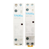 TAIXI® 25A Stycznik 1NO / 2NO AC 220 V 50 Hz Stycznik modułowy AC na szynę Din