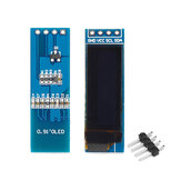 شاشة Geekcreit® 0.91 بوصة 128x32 IIC I2C أزرق / أبيض OLED LCD DIY Module SSD1306 Driver IC DC 3.3V 5V رأس دبوس غير ملحوم