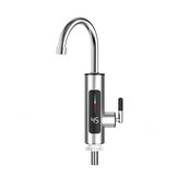 AGSIVO 3000W 220V Sofortiger elektrischer Durchlauferhitzer Wasserhahn mit LED-Anzeige EU-Stecker für Küche und Badezimmer