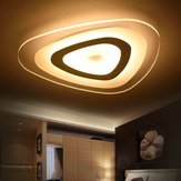 48W Modern Ultrathin LED Flush Mount Ceiling Light 3 Color Adjustable for Living Room Home