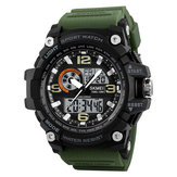 SKMEI 1283 Uomo Guarda Militare Doppio Display Cronografo LED Sport Digital Watch