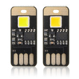 Interruptor de Toque Mini USB para Energia Móvel Acampamento Lâmpada noturna em tira rígida de LED de 0,5W DC5V