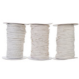 Cuerda trenzada de algodón blanco natural de 3/4/5/6mm para manualidades y macramé