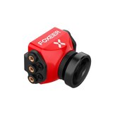 Câmera FPV Foxeer Mini Cat 3 1200TVL 0,00001lux StarLight com suporte OSD e menu remoto para drones de corrida FPV preto/vermelho
