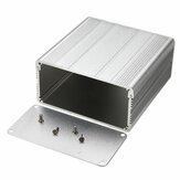 Boîtier électronique en aluminium argenté boîte à instruments bricolage projet électronique PCB boîte à instruments étanche stockage de boîtier d'instrument