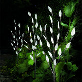 60LEDの枝葉の木の太陽光発電芝生ライトグラウンドステーク屋外庭防水ヤードランプ