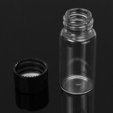 Opakowania punktowe butelek szklanych przezroczystych o pojemności 10 ml o wymiarach 22*50 mm