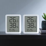 2PCS Miaomiaoce Pantalla E-ink LCD Gran Pantalla Digital Termómetro Higrómetro Reloj Sensor de Temperatura Humedad