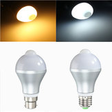 Ampoule à économie d'énergie LED E27 B22 5 W avec capteur de mouvement automatique PIR infrarouge 85-265V