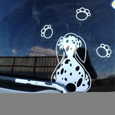 3D Auto Aufkleber Karikatur Hund Umzug Schwanz hinten Fenster Scheibenwischer Reflektierende Abziehbilder
