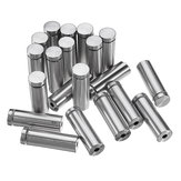 20Pcs/Set 16mm Stainless Steel Advertisement Nails Stone Wall Mount Glass Sign Standoff Bolt Pin Fixing Screw Kits for Artwork Sign Displaying 