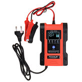 Chargeur de batterie FOXSUR 3 EN 1 12V 24V à écran tactile LCD Pulse Repair pour moto, voiture, automatique intelligent pour batteries au lithium, plomb-acide, AGM, gel, humides et LiFePO4.