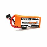 Batterie LiPo CNHL MiniStar 14,8V 1300mAh 4S 120C avec connecteur XT60 pour drones RC FPV Racing