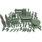 56個セットの5cmの軍人兵士キットフィギュア付きモデル、子供用クリスマスギフトおもちゃ