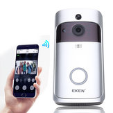 EKEN A8 Smart Wireless WiFi Video Visible Timbre Detección de movimiento Gran angular 166 ° 8 GB de almacenamiento interno
