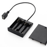 Boîte Portative d'Alimentation Source d'Energie Mini USB Batterie pour Bande de Lumière 5050 3528 LED DC5V
