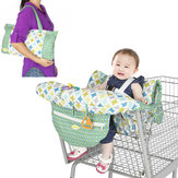 Fodable Baby Kids Carrello spesa Cuscino Kids Trolley Pad Baby shopping Carrello spingi coperchio di protezione Baby Chair Tappetino con sicurezza Cintura