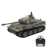 Heng Long 3819-1 7.0 1/16 2.4G Maior tanque RC Panther da Alemanha com batalha infravermelha Lançamento de veículos Modelos de brinquedos com fumaça e som