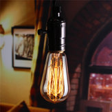 Bombilla Edison ST58 antigua de filamento de la lámpara retro vintage de 60W E27, luz 220V/110V