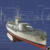 1: 100 Titanic Model DIY Paper Model Kit Ferry Ship Montar Trabalho à Mão Jogo 3D Puzzle Brinquedo Infantil Navio de Guerra Alemão