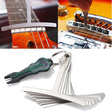 9 sztuk gitara basowa pod strunami miernik promienia konfiguracji dla narzędzi lutniczych ze stali nierdzewnej