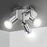 Elfeland 100-220V Lampadina Spot LED da Incasso Orientabile a 3 Vie per Illuminazione Casa