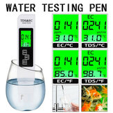 Testeur d'eau numérique à haute précision TDS Meter 0-9990ppm TDS EC Pureté de l'eau LCD PPM Filtre pour aquarium