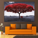Grand tableau rouge arbre toile décoration murale d'art moderne Peinture Impression Image Pas de cadre Décorations pour la maison