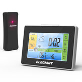 ELEGIANT EOX-9908 Dokunmatik İç Mekan Outdoor Hava İstasyonu Alarmı Saat Takvim Kablosuz Sensör Tahmin Termometre Higrometre